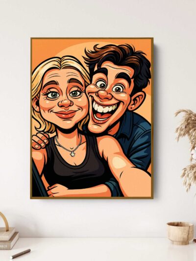 Funny Caricature Portrait from Photo – Personalized Gift