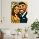 Custom Caricature Poster – Bold & Fun Wall Art Gift