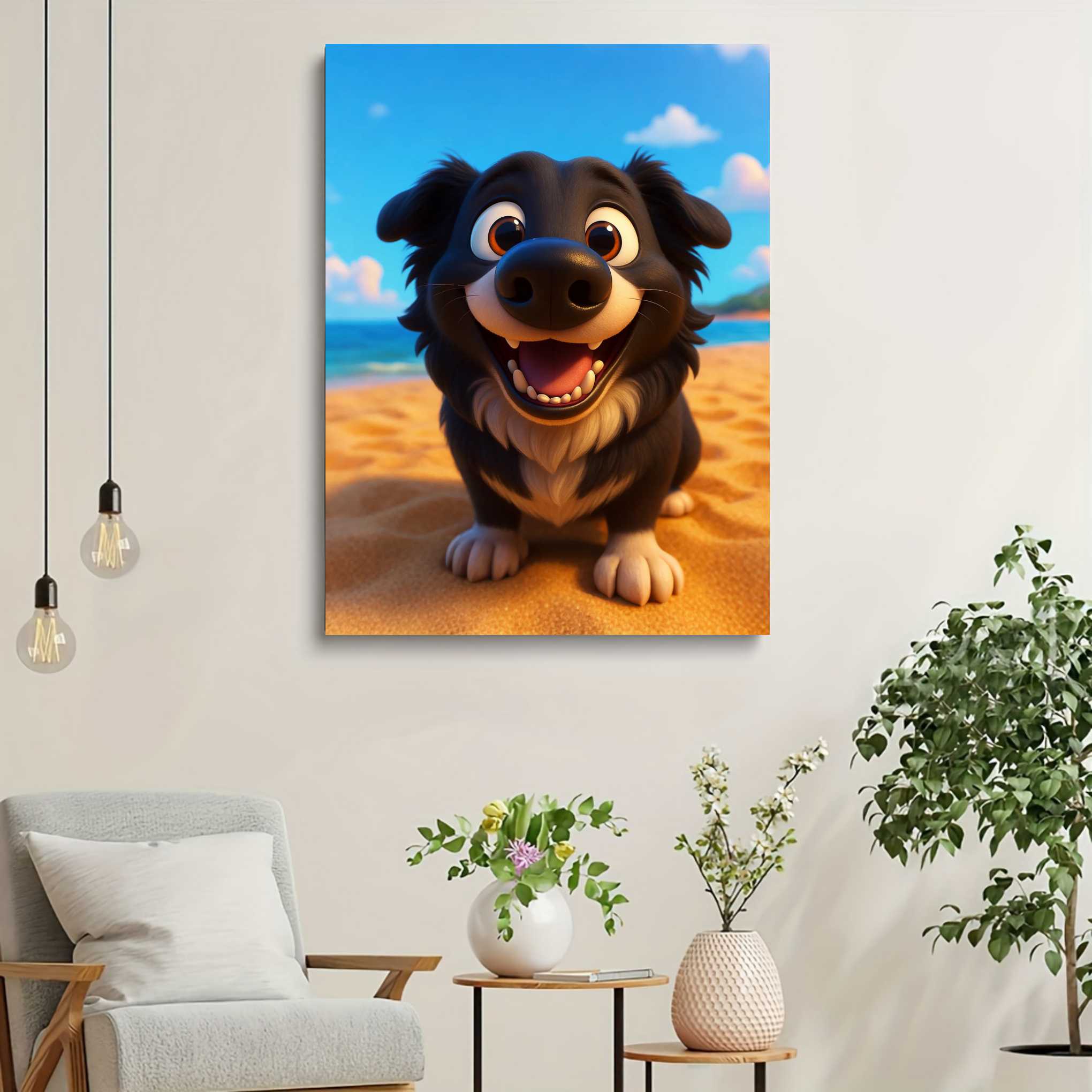 Cute Pet Cartoon Custom Portrait – Personalized Gift from Your Pet - Image 2