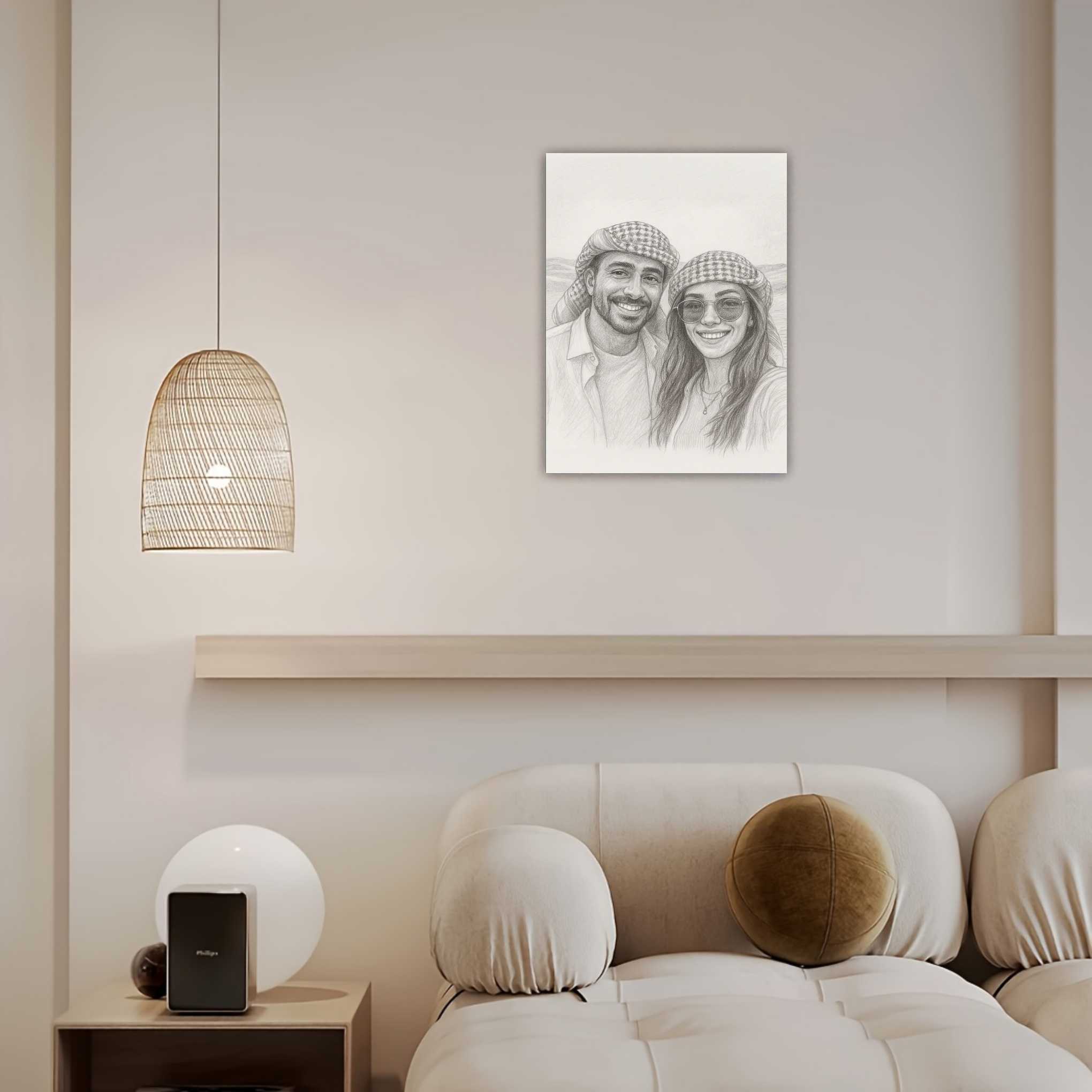 Pencil Sketch Custom Portrait – Timeless Personalized Wall Art Gift - Image 11