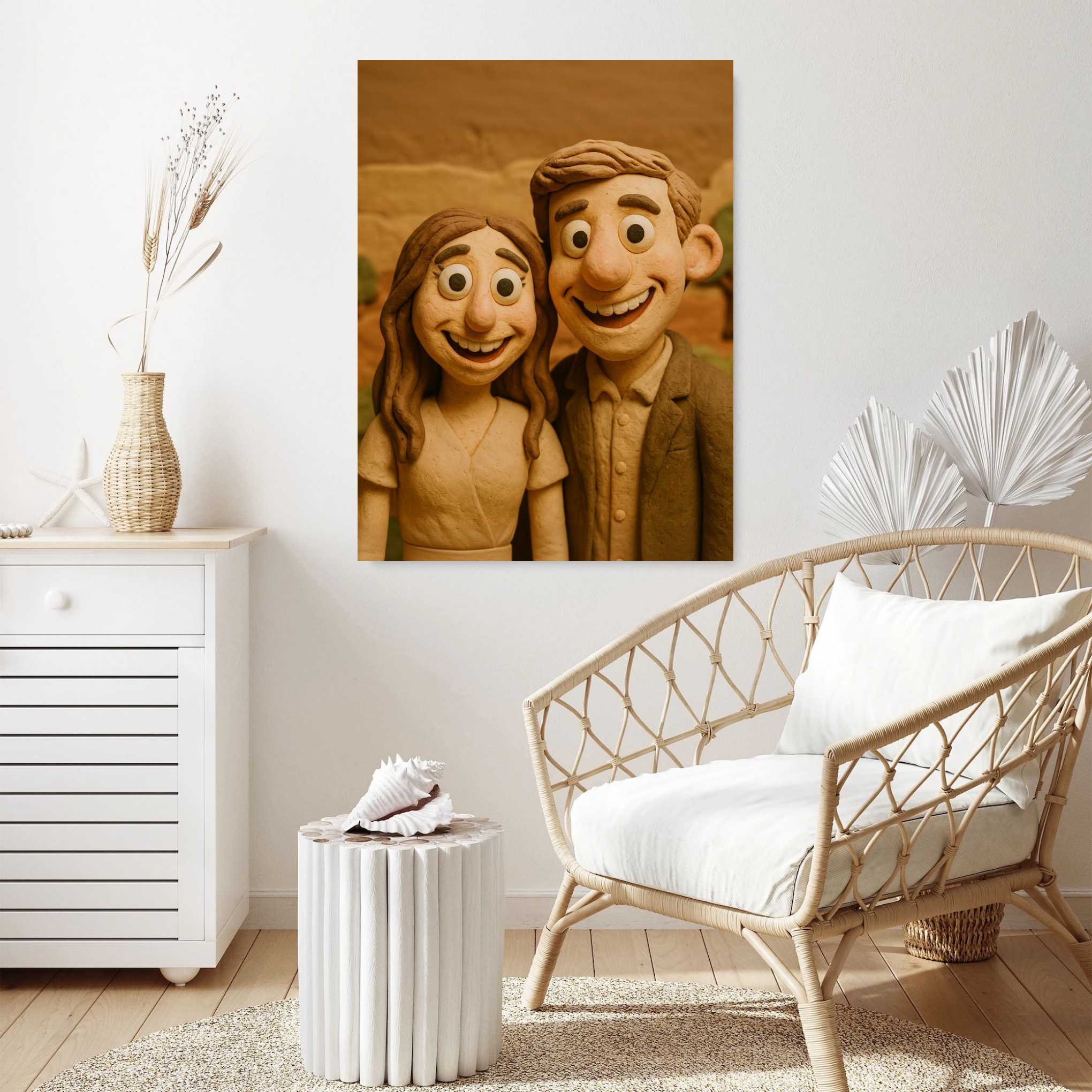 Custom Clay-Style Photo Portrait – Personalized Poster Gift - Image 11