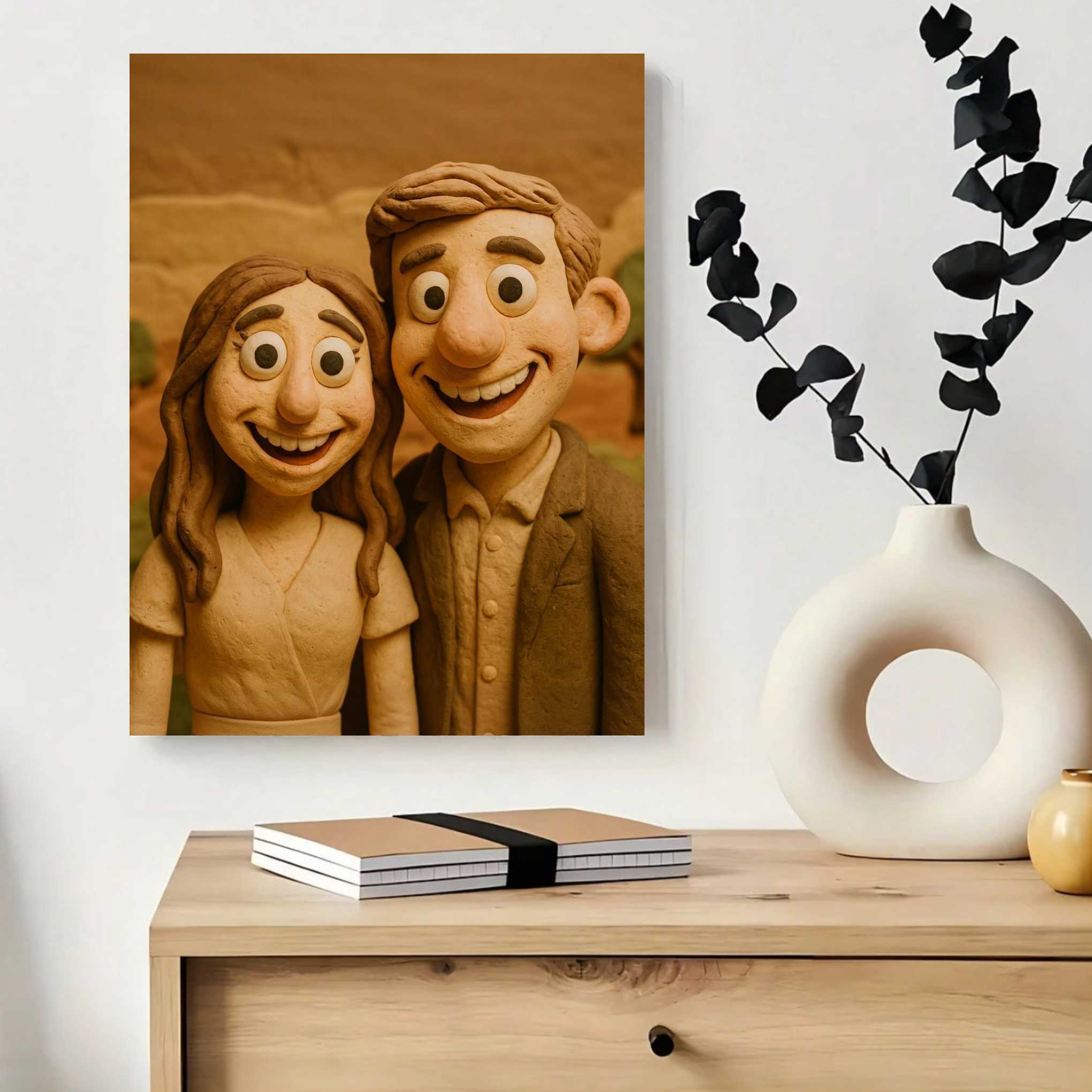 Custom Clay-Style Photo Portrait – Personalized Poster Gift - Image 8