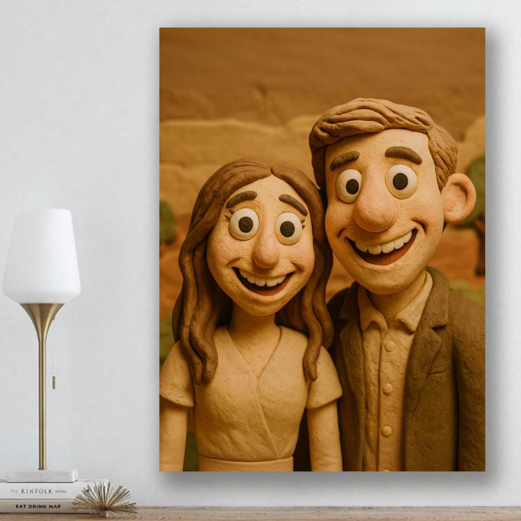 Custom Clay-Style Photo Portrait – Personalized Poster Gift - Image 3